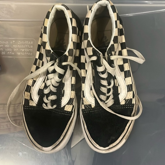 checkered  Vans . Women size 5.5 Men’s size 4 - Picture 1 of 4